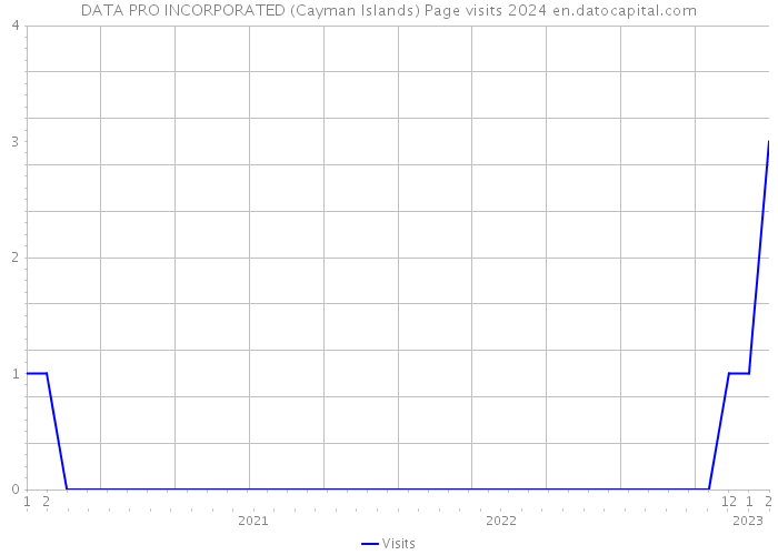 DATA PRO INCORPORATED (Cayman Islands) Page visits 2024 