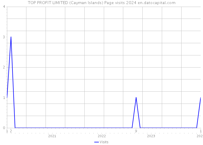 TOP PROFIT LIMITED (Cayman Islands) Page visits 2024 