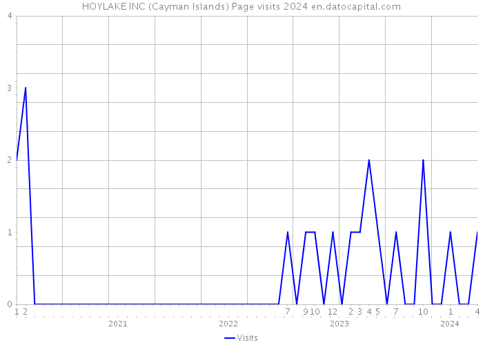 HOYLAKE INC (Cayman Islands) Page visits 2024 