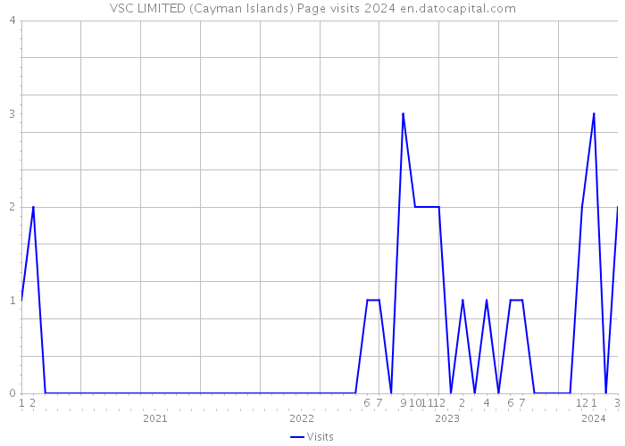 VSC LIMITED (Cayman Islands) Page visits 2024 