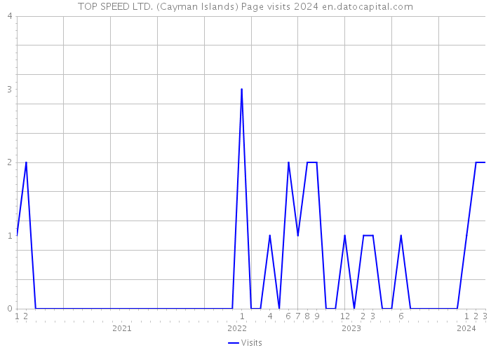 TOP SPEED LTD. (Cayman Islands) Page visits 2024 