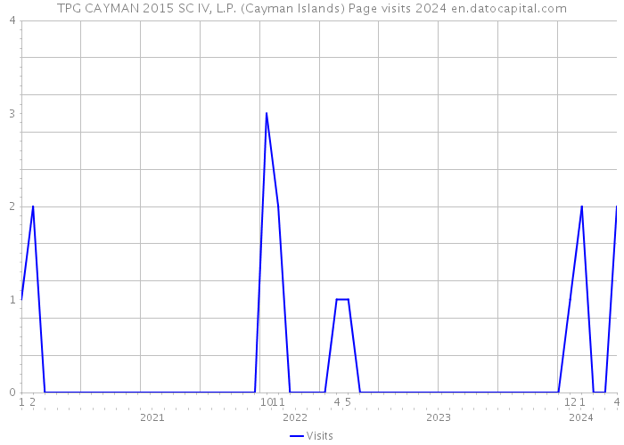 TPG CAYMAN 2015 SC IV, L.P. (Cayman Islands) Page visits 2024 
