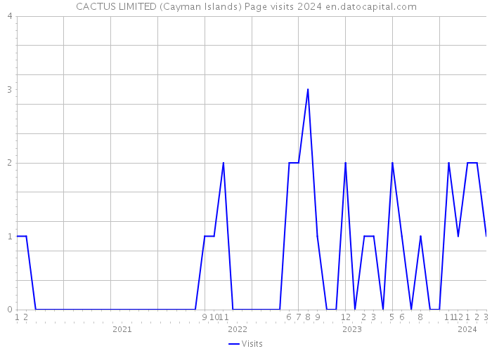 CACTUS LIMITED (Cayman Islands) Page visits 2024 