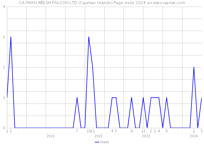 CAYMAN WELSH FALCON LTD (Cayman Islands) Page visits 2024 