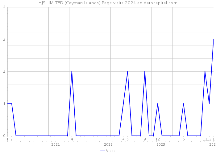 HJS LIMITED (Cayman Islands) Page visits 2024 