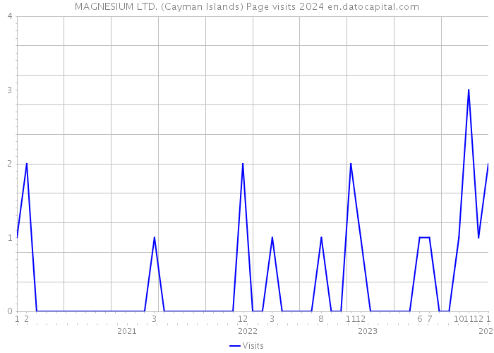 MAGNESIUM LTD. (Cayman Islands) Page visits 2024 