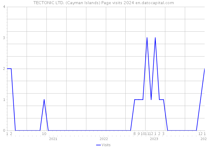 TECTONIC LTD. (Cayman Islands) Page visits 2024 