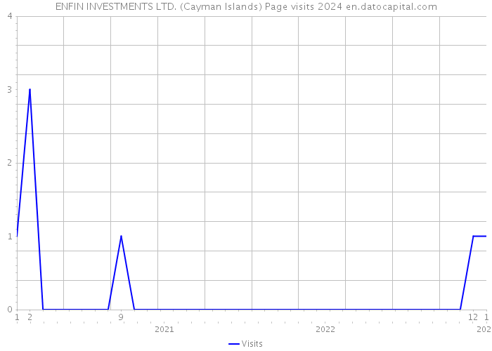 ENFIN INVESTMENTS LTD. (Cayman Islands) Page visits 2024 
