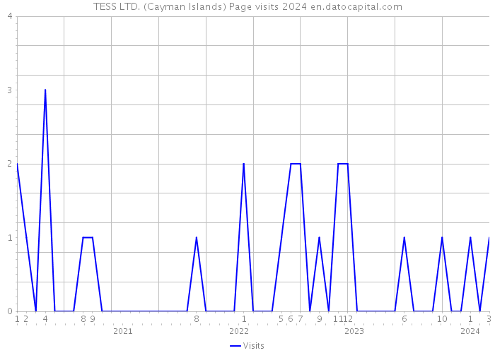 TESS LTD. (Cayman Islands) Page visits 2024 