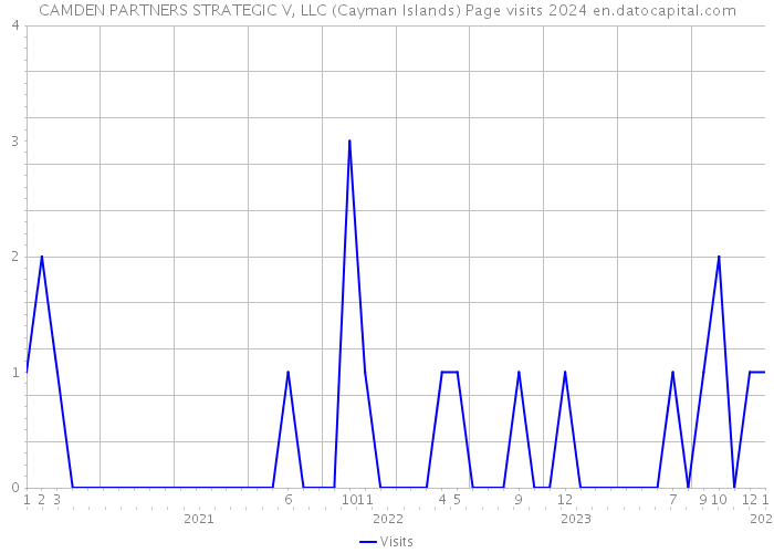CAMDEN PARTNERS STRATEGIC V, LLC (Cayman Islands) Page visits 2024 