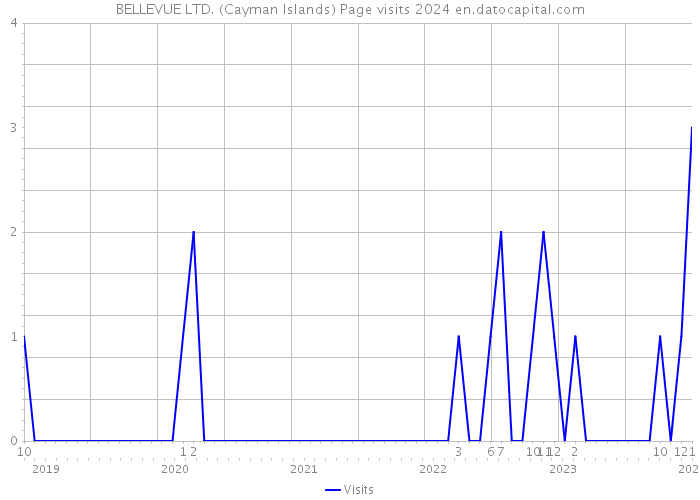 BELLEVUE LTD. (Cayman Islands) Page visits 2024 