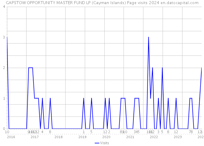 GAPSTOW OPPORTUNITY MASTER FUND LP (Cayman Islands) Page visits 2024 