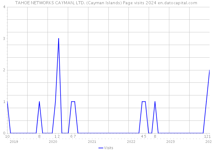 TAHOE NETWORKS CAYMAN, LTD. (Cayman Islands) Page visits 2024 