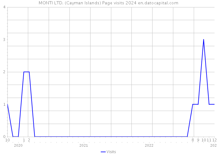 MONTI LTD. (Cayman Islands) Page visits 2024 
