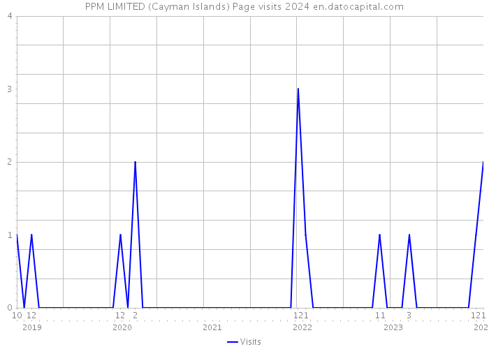PPM LIMITED (Cayman Islands) Page visits 2024 