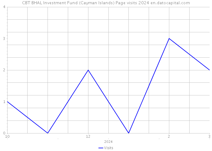 CBT BHAL Investment Fund (Cayman Islands) Page visits 2024 