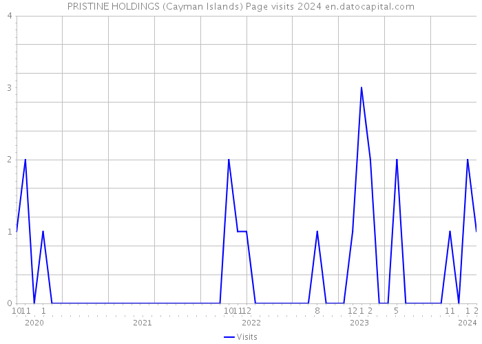 PRISTINE HOLDINGS (Cayman Islands) Page visits 2024 