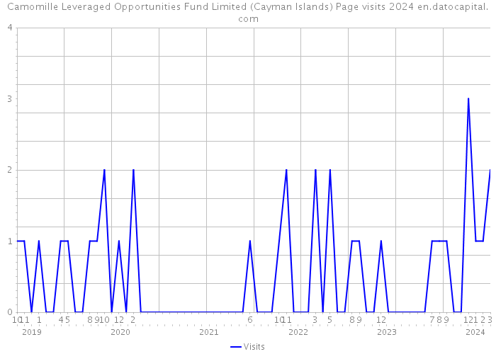Camomille Leveraged Opportunities Fund Limited (Cayman Islands) Page visits 2024 