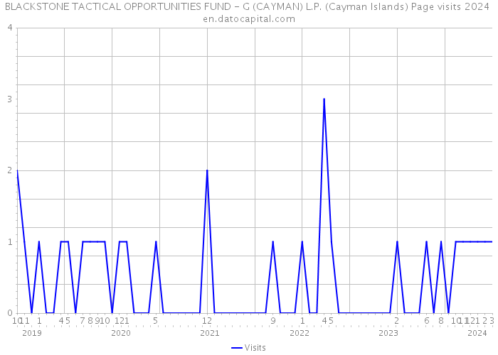 BLACKSTONE TACTICAL OPPORTUNITIES FUND - G (CAYMAN) L.P. (Cayman Islands) Page visits 2024 