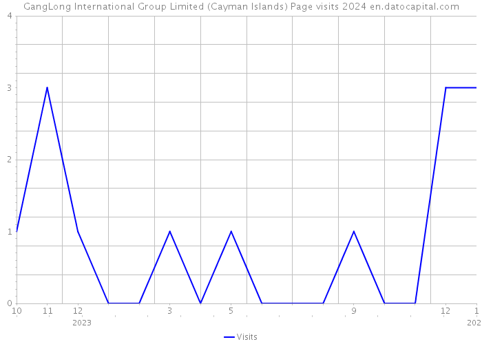 GangLong International Group Limited (Cayman Islands) Page visits 2024 