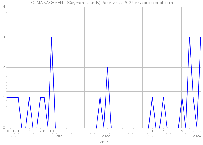 BG MANAGEMENT (Cayman Islands) Page visits 2024 