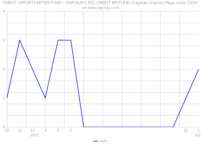CREDIT OPPORTUNITIES FUND - DWS EURO ESG CREDIT BM FUND (Cayman Islands) Page visits 2024 