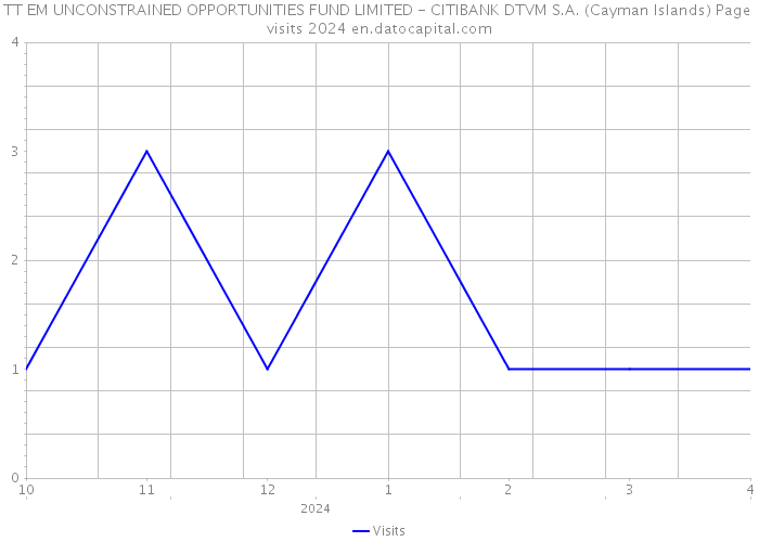 TT EM UNCONSTRAINED OPPORTUNITIES FUND LIMITED - CITIBANK DTVM S.A. (Cayman Islands) Page visits 2024 
