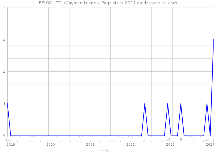 BELGO LTD. (Cayman Islands) Page visits 2024 