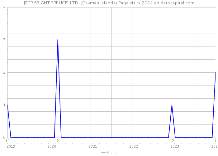 JZCP BRIGHT SPRUCE, LTD. (Cayman Islands) Page visits 2024 