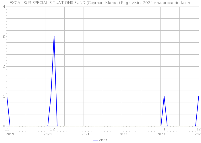 EXCALIBUR SPECIAL SITUATIONS FUND (Cayman Islands) Page visits 2024 