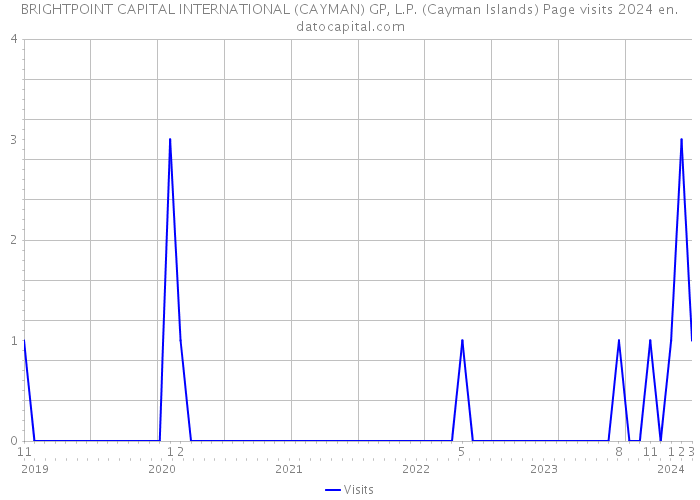 BRIGHTPOINT CAPITAL INTERNATIONAL (CAYMAN) GP, L.P. (Cayman Islands) Page visits 2024 