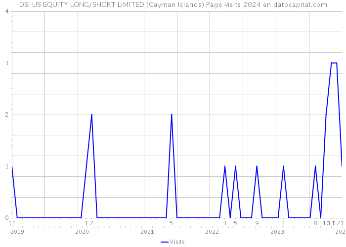 DSI US EQUITY LONG/SHORT LIMITED (Cayman Islands) Page visits 2024 