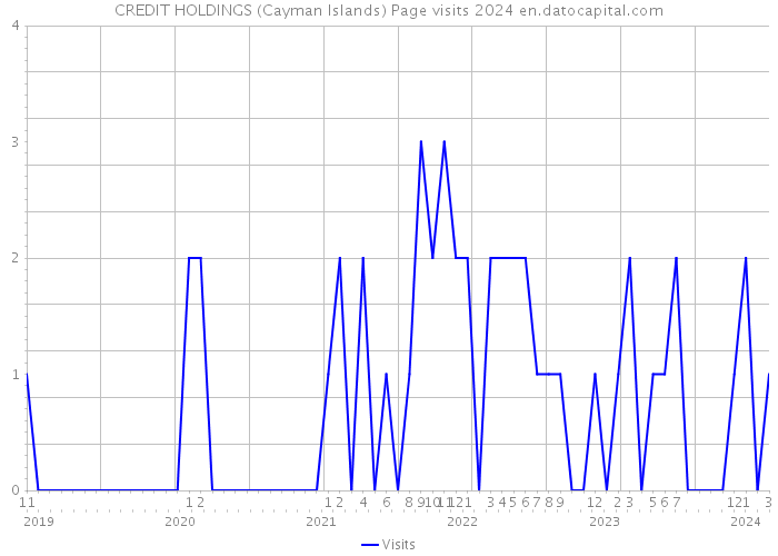CREDIT HOLDINGS (Cayman Islands) Page visits 2024 