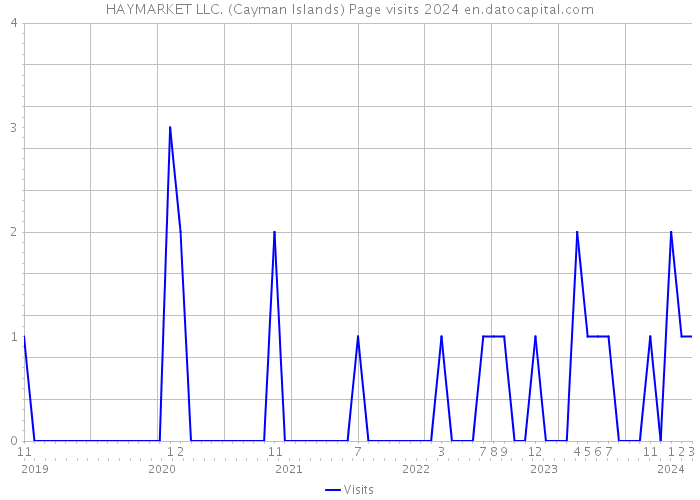 HAYMARKET LLC. (Cayman Islands) Page visits 2024 
