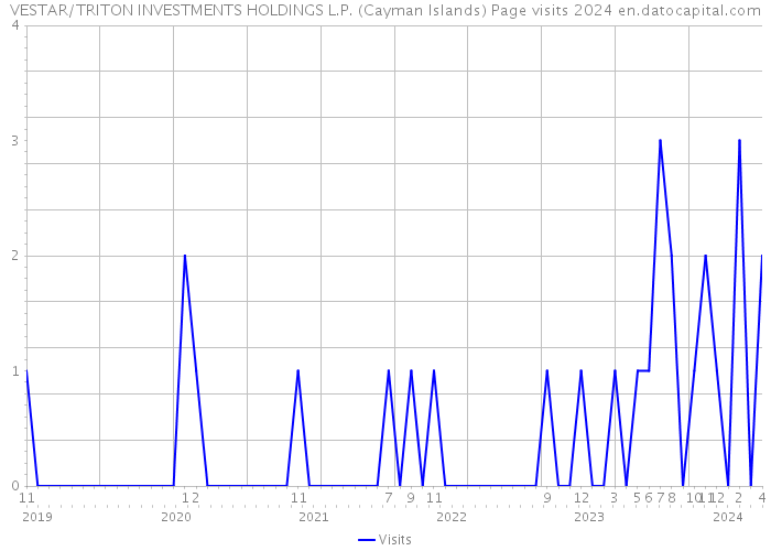 VESTAR/TRITON INVESTMENTS HOLDINGS L.P. (Cayman Islands) Page visits 2024 