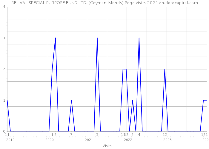 REL VAL SPECIAL PURPOSE FUND LTD. (Cayman Islands) Page visits 2024 