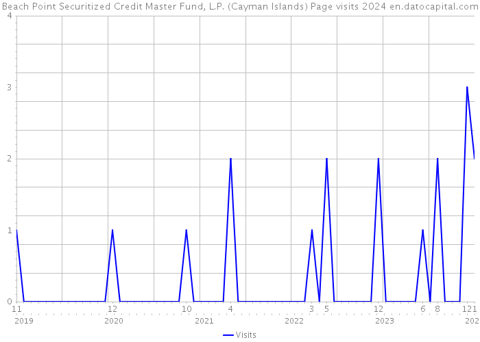Beach Point Securitized Credit Master Fund, L.P. (Cayman Islands) Page visits 2024 