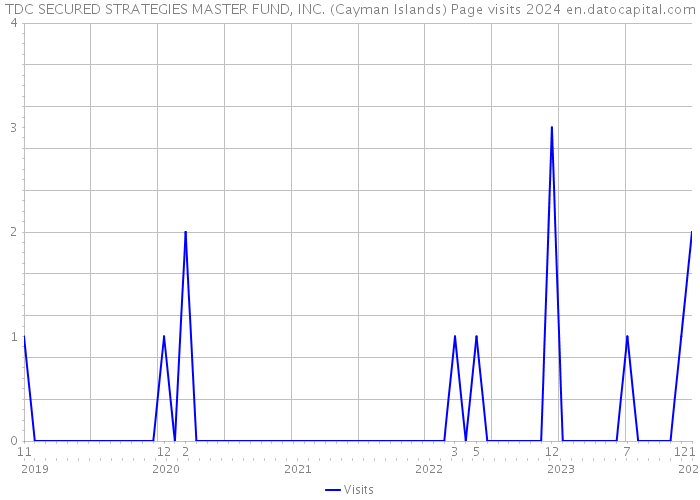 TDC SECURED STRATEGIES MASTER FUND, INC. (Cayman Islands) Page visits 2024 