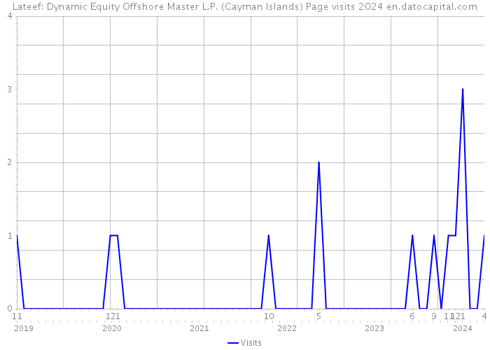 Lateef: Dynamic Equity Offshore Master L.P. (Cayman Islands) Page visits 2024 
