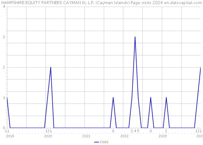 HAMPSHIRE EQUITY PARTNERS CAYMAN III, L.P. (Cayman Islands) Page visits 2024 