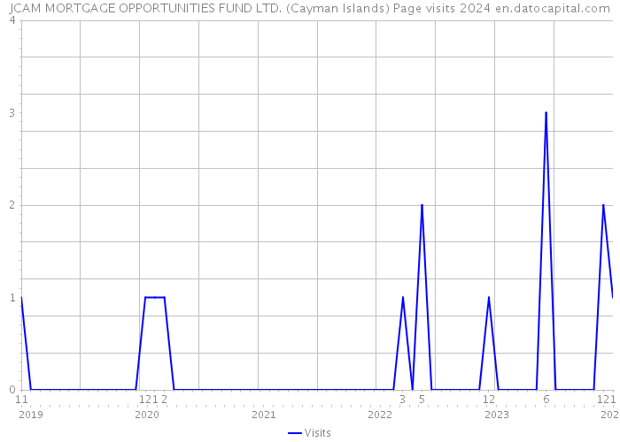 JCAM MORTGAGE OPPORTUNITIES FUND LTD. (Cayman Islands) Page visits 2024 