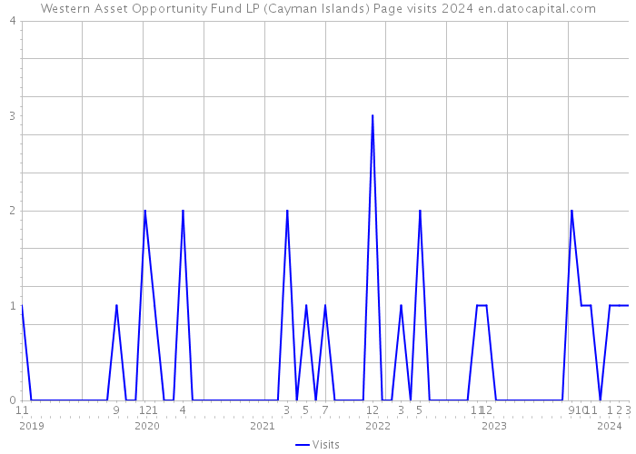 Western Asset Opportunity Fund LP (Cayman Islands) Page visits 2024 