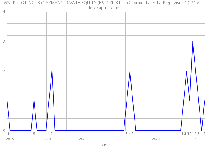 WARBURG PINCUS (CAYMAN) PRIVATE EQUITY (E&P) XI-B L.P. (Cayman Islands) Page visits 2024 