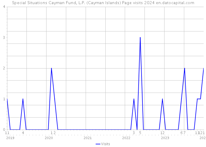 Special Situations Cayman Fund, L.P. (Cayman Islands) Page visits 2024 