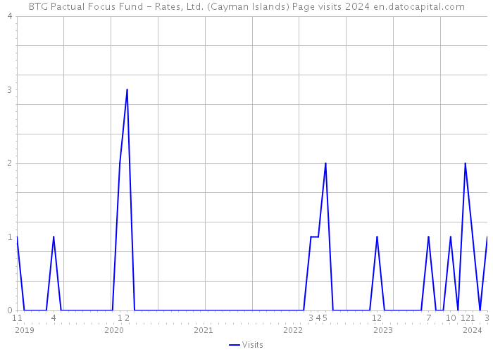 BTG Pactual Focus Fund - Rates, Ltd. (Cayman Islands) Page visits 2024 
