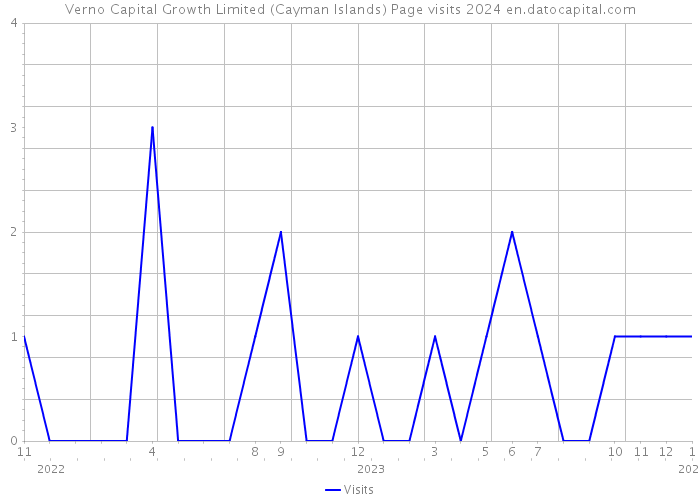 Verno Capital Growth Limited (Cayman Islands) Page visits 2024 