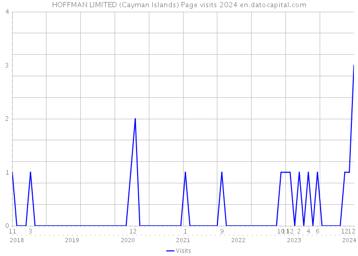 HOFFMAN LIMITED (Cayman Islands) Page visits 2024 