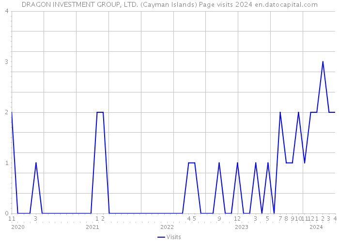 DRAGON INVESTMENT GROUP, LTD. (Cayman Islands) Page visits 2024 