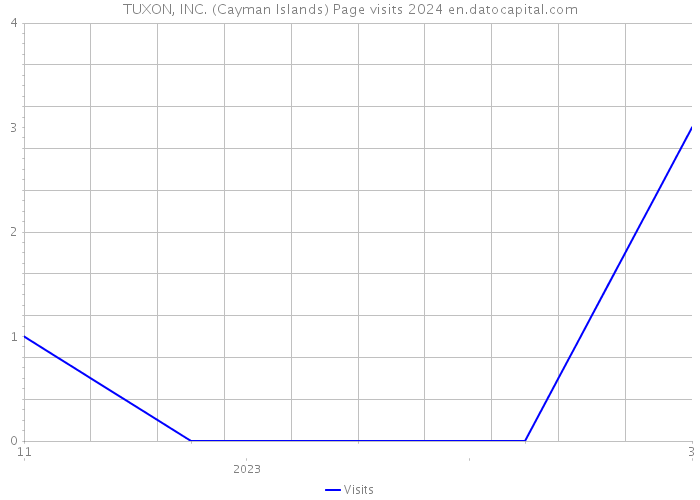 TUXON, INC. (Cayman Islands) Page visits 2024 