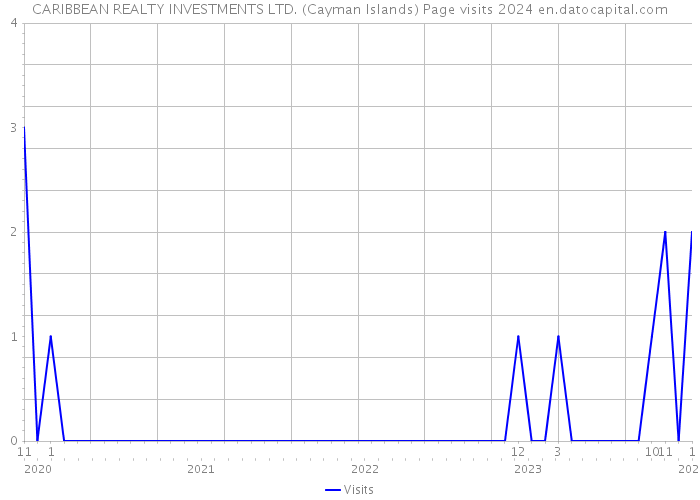 CARIBBEAN REALTY INVESTMENTS LTD. (Cayman Islands) Page visits 2024 